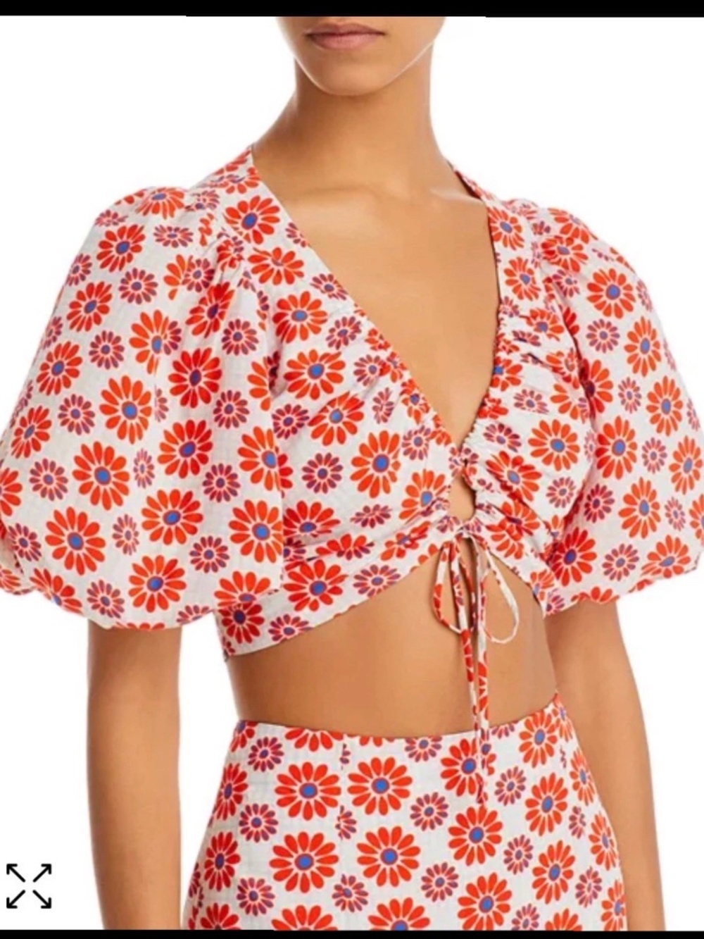 Rhode Lana Top Retro Fleur Sz 4 NWT
